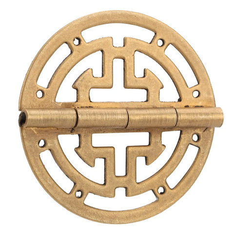 Bronze Round Brass Hinges Antique Style Cabinet Hardware For Jewelry Boxes Gift Boxes And Wine Boxes Brass Butt Hinges