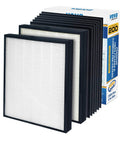 Two In One HEPA Replacement Filters With Six Activated Carbon Pre Filters For Blueair 200 300 Series Models 201 203 205 215B 250E 270E 303