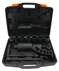 Model M208 3,688 Ft-Lbs Torque Multiplier Wrench With 1-Inch Drive in storage case showing all components