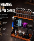 Level Up Your Daily Grind With This Wall Mounted Coffee Bean Storage Tube Set Featuring Twelve Single Dose Espresso Vials Designed To Lock In Flavor And Make Your Home Bar Setup Look Absolutely Crisp with 3-tier organization.