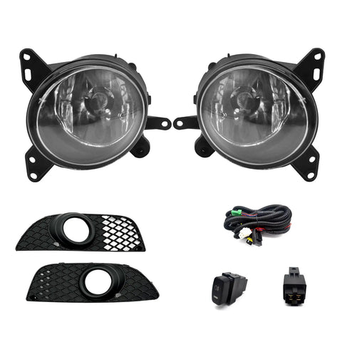 Fog Lights For 2008 2015 Mitsubishi Lancer Front Bumper Clear Lens H11 12V 35W Halogen Bulbs Wiring Harness 1 Pair