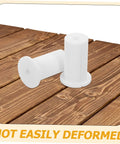 Awesome LIFKOME Silicone Wall Hole Plugs Cover Grommets For Cable Routing With Easy Install Antenna Protectors Keep Wiring Super Neat And Tidy Like A Pro white silicone plugs on wood surface, not easily deformed