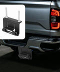 4 Way Trailer Wiring Harness Mounting Bracket Kit with Screws and Nuts on truck bumper