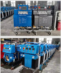 Heavy Duty PU Foam Spraying Machine For Coating Projects, Pro Grade Portable Spray System With High Output, Easy Setup, Versatile Insulation And Sealant Applicator For Roofs, Walls And Furniture, Durable Industrial Quality, blue wheeled units