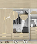 Gold Edge Finger Pulls For Cabinets 6 Inch Set Of 10 Aluminum Concealed Tab Drawer Handles in a modern closet design.
