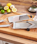 Pro Slicer With V Blade Stainless Steel 46 Cm For Quick No Fuss Clean Slices In Your Kitchen Ergonomic Handle Cuts Tomatoes And More