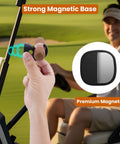 Magnetic Cigar Holder For Golf Cart Two Pack With Super Strong Magnet And Non Slip Silicone Grip shown attached to cart