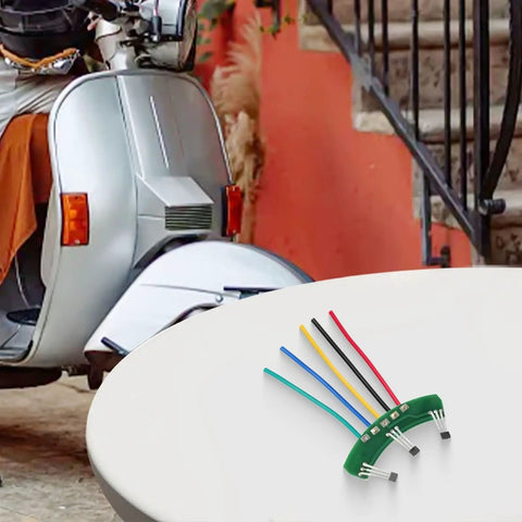 Must Have Ebike Hall Sensor 120 Degree 43F PCB Cable Replacement Part For Sine Wave Motors In 3 Wheel Electric Scooters Includes Board And Wire For Easy Install Green shown on table