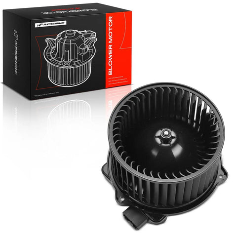 Front Hvac Heater Blower Motor With Fan Cage Fits Hyundai Ioniq Kia Forte Forte5 Niro Ev direct fit for winter cabin heat.