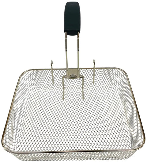 Jumbo ProFry Basket for Dual Basket ProFry Deep Fryers, Extra Large Capacity, stainless steel mesh, OEM Fit, Part 09992