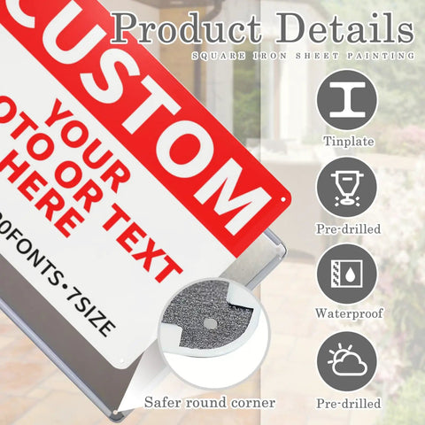 Dope Custom Outdoor Metal Signs For Home Office Business 12x8 Inches Durable Personalized Road Garden Parking Decorative