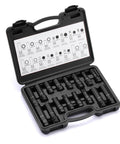 16 Piece Locking Lug Nut Master Key Set With Spline Star And Hex Keys Wheel Lock Removal Kit in open case