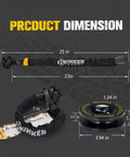 Heavy Duty Synthetic Soft Shackle With Winch Ring And Recovery Ring Snatch Rope Towing Straps Block Pulley Kit dimensions