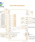 Wiring diagram for VFD Vector 1 Phase To 3 Phase Converter For Motors Up To 15HP, 220V Input Output, detailing connections and components.