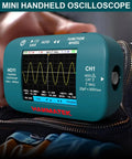 On The Go Handheld Digital Oscilloscope With 10MHz Bandwidth 48MSaS Sampling 2.8 Inch Color Display, showing waveform screen