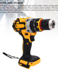 Heavy Duty Brushless Cordless Drill Delivers Knockout 100Nm Torque And Rips Through Tough Surfaces At 2000 RPM with durable carbon steel.