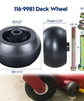 116-9981 deck wheel assembly for Three Pack Spindle Assembly Kit With Spindle Pulley Idler Pulley And Half Inch By 142 Blades
