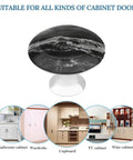 Gonna Love These Heavy Duty Stainless Steel Cabinet Knobs Featuring Abstract Grain Texture That Stay Rust Free and Deliver Solid Reliability for Quick Home Makeovers Without Any Fuss Two Piece Set on a white base suitable for various cabinet doors.