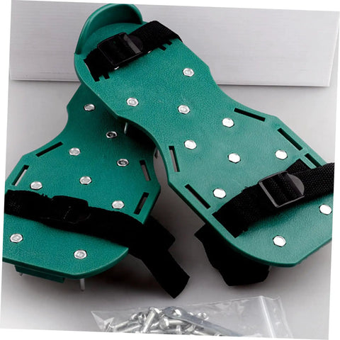 8Pcs Garden Aerator Shoes Straps Durable Aerating Sandals For Lawn For Men And Women with adjustable fit and spikes