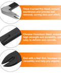 Cat Paw Nail Puller Pry Bar 12 Inch Double Claw Crowbar showing curved pry head and nail slot, chrome vanadium steel, CR-V finish