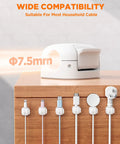 Dual Spring Cord Clips Pack No Slip Adhesive Cable Organizer for Chargers and Wires Keeps Cords Locked on Nightstand