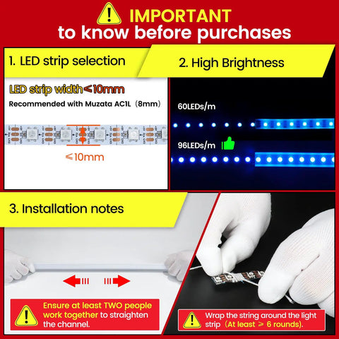 Silicone LED Channel System 16.5 Feet Waterproof Flexible Tube IP67 Dustproof for 10mm LED Strips Inner Diameter USC1