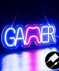 Led Gamer Neon Sign Dimmable With Adjustable Brightness For Game Room