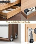 4 Pack Bedroom Door Sinking Repair Caster Wheels 0.9 Inch Multifunctional Low Profile Casters installation methods