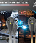 40 Foot Welder Extension Cord 250 Volt 10 AWG 3 Conductor Pro Grade Heavy Duty showing temperature range from -40 to 194 degrees F