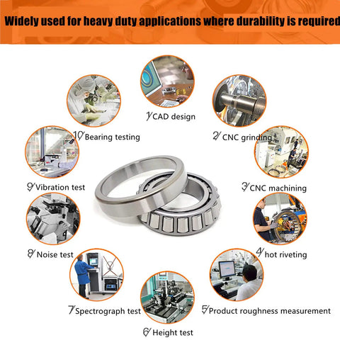 Two Pack High Speed Tapered Roller Bearings With 25 mm Inner Diameter And 50.292 mm Outer Diameter And 14.22 mm Thick, testing process