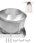 Emitter Screen And Base Replacement Kit For Pyramid Patio Heaters 7 Inch Diameter Top Burner Screen 5.2 Inch Tall Base