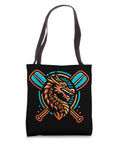 Dragon Boat Paddler Tote Bag For Dragonboating Fans And Teams, Race Day Go To Gear Carrier For Men And Women, features dragon design