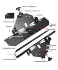 45 Degree Tile Chamfering Attachment for Angle Grinder Aluminum Alloy Frame Beveled Tile Cutter Miter Seat Chamfer Tool Easy Home DIY Grinder Accessory for Precise Bevels, 125mm