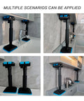 No Sweat Adjustable Telescopic Furniture Lifter Brackets With Heavy Duty 220 Pound Support Jack for bathroom setup