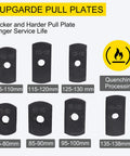 Universal Cylinder Liner Puller Tool Set for Auto and Diesel Engines, seven pull plates 75-138 mm for dry and wet use