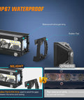 Comparison of Slim 7 Inch LED Light Bar With 16 LED Chips 48W Spot Flood Combo for Offroad Trucks' waterproof features