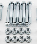 Front Suspension Fastener Kit For TRX250R 1986 Shocks And A Arms OEM Match Ride Ready Deep Dished Heads Fuji Lock Nuts Zinc Plated Bolts Heavy Duty Hardware For Tight Fit And Long Lasting Strength 964001007508 90304GE8003 964001004508 964001005008, bolts and lock nuts laid out