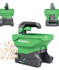 Battery Powered Fertilizer And Seed Spreader For Lawns And Driveways, 7.2V Rechargeable Tool With 8 Level Dispersion Settings, Easy To Use