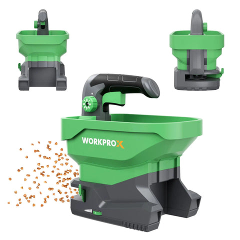Battery Powered Fertilizer And Seed Spreader For Lawns And Driveways, 7.2V Rechargeable Tool With 8 Level Dispersion Settings, Easy To Use