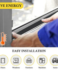 Heavy Duty Weather Stripping Adhesive Foam Tape Half Inch Wide By One Eighth Inch Thick Three Rolls Total Forty Nine And A Half Feet Door Seal Strip installation on window