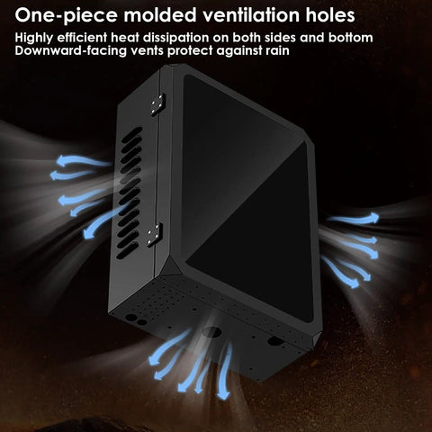 Heavy Duty Ev Charger Protection Box Wall Mount Storage Locker Featuring Integrated Cable Management with ventilation holes