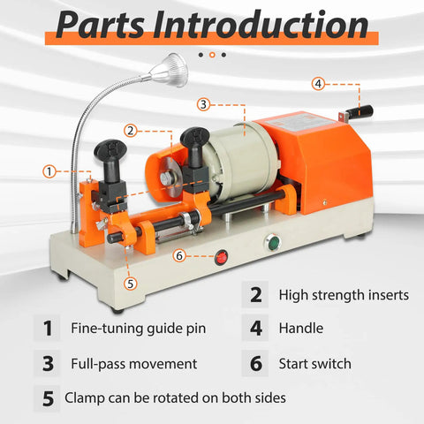 Parts introduction of Beast 110V Metal Cutting Machine With Brass Motor, Red Finish, Easy Clamp Jig Setup, Adjustable Handle Cut.