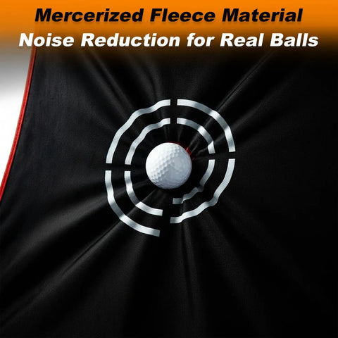 Portable Golf Target Cloth Net With Easy Setup For Indoor And Outdoor Practice 7.9x5x4.3 Ft Includes S Hooks And Ropes