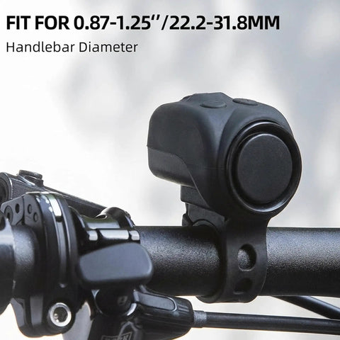 Loud As Heck 120dB Bike Horn With 4 Ringtones And 5 Volume Settings, Weatherproof USB-C Rechargeable Battery, Easy Install For Mountain Bikes, Scooters, Ebikes And Go Karts, The Go-To Safety Alarm For City Streets