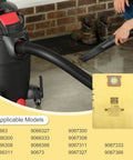 Top Shelf Disposable Vacuum Bags For Shop Vac Wet Dry Cleaners High Efficiency Dust Traps, heavy-duty filter sack shown with vacuum.