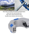 Pro Grade Tube Cutter with clean burr free cuts from 5 to 50mm for copper aluminum and stainless steel pipes, side view