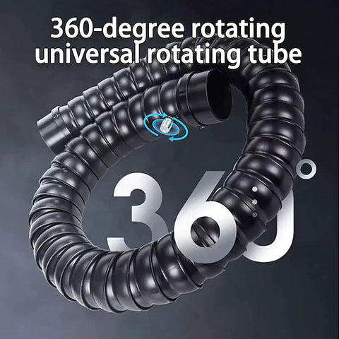 360-degree rotating universal rotating tube for Straight Up Solid Soldering Fume Extractor With 90W Brushless Motor And Three Stage Filtration.