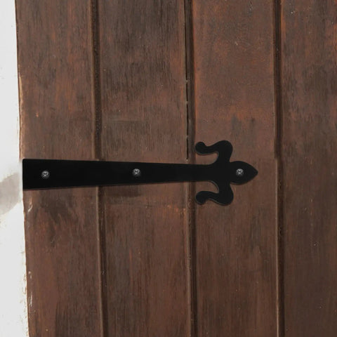 Heavy Duty 8 Inch Weld On Garage Door Hinges Detachable Small Shed Door Hardware in zinc plated steel on wooden door