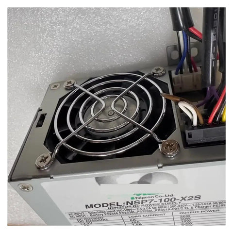 Heavy Duty Industrial Control Power Supply With Porous Metal Shell And Noiseless Cooling Fan Delivering Stable Output In A Wide Input Range For Harsh Environments And Fire Safe Operation NSP7 100 X2S