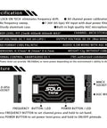 Specification details for 5.8G VTX Video Transmitter 1.6W High Power With Built In Microphone, Heat Dissipation Tech, Compact CNC Shell